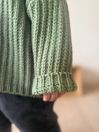 Chunky green knit